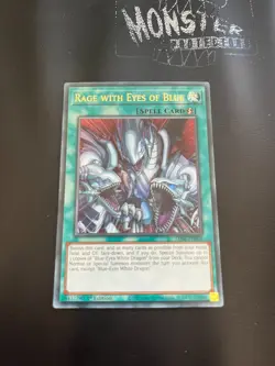 YUGIOH RAGE WITH EYES OF BLUE ULTRA RARE LDS2-EN029 1ST EDITION - Image 1