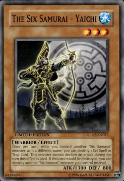 The Six Samurai - Yaichi - Limited Edition GLD2-EN017 - LP - YuGiOh - Image 1