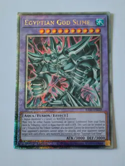 YuGiOh Egyptian God Slime RA01-EN029 Quarter Century Secret Rare 1st Edition - Image 1