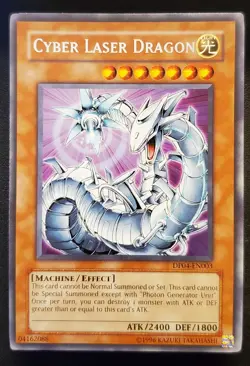 Yu-Gi-Oh! Cyber Laser Dragon DP04-EN003 Unlimited Edition NM - Image 1