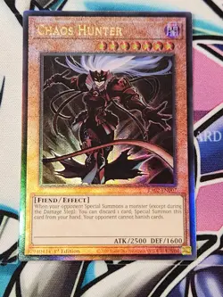 RA02-EN007 Chaos Hunter Ultimate Rare 1st Edition YuGiOh - Image 1