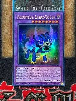Yugioh Frightfur Saber-Tooth MP16-EN137 Ultra Rare 1st Ed NM - Image 1