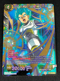 DRAGON BALL SUPER SSB VEGETA TESTING HIS LIMITS BT5-083 SR FOIL (NM) - Image 1