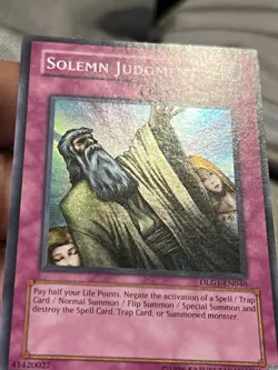 Solemn Judgment - DLG1-EN046 -LP - Super Rare - Unlimited Edition- Yu-Gi-Oh! TCG - Image 3