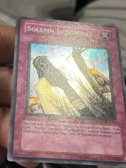 Solemn Judgment - DLG1-EN046 -LP - Super Rare - Unlimited Edition- Yu-Gi-Oh! TCG - Image 4