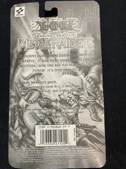 1996 Yugioh MR Metal Raiders Blister Booster Pack Sealed - Image 2