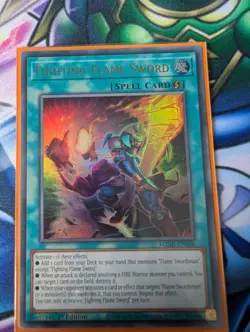 Yu-Gi-Oh - Fighting Flame Sword - Ultra Rare - 1st Edition MZMI-EN008 - Image 1