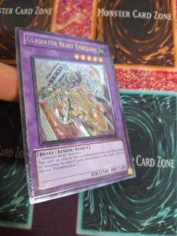 Yu-Gi-Oh! TCG Gladiator Beast Essedarii EXVC-EN086 Ultimate Rare 1st Edition NM - Image 2