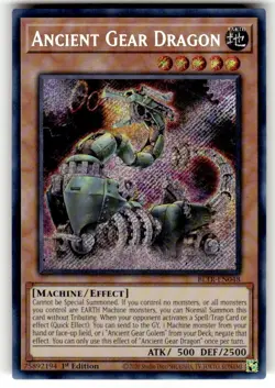Yugioh! Ancient Gear Dragon - BLTR-EN048 - Secret Rare - 1st Edition Near Mint - Image 1