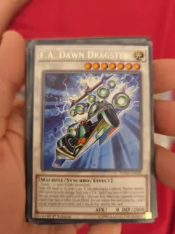 YUGIOH FLOD-EN088 F.A. Dawn Dragster Rare - Image 1