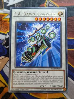 YUGIOH FLOD-EN088 F.A. Dawn Dragster Rare - Image 1