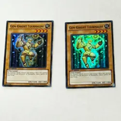 YuGiOh Gem-Knight Tourmaline HA05-EN003 1st Edition Super Rare lot of 2 - Image 3