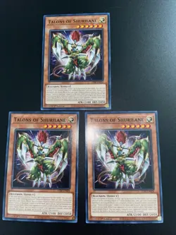 Yugioh! 3x Talons of Shurilane LEDE-EN028 Common 1st Ed NM - Image 2