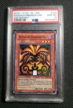 Psa 10 Exodia The Forbidden One LOB-124 Reprint Yugioh Set 2010-2017 Ultra Rare - Image 1