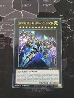 Yu-Gi-Oh Divine Arsenal AA-ZEUS Sky Thunder MP21-EN195 Ultra Rare 1st Edition - Image 1