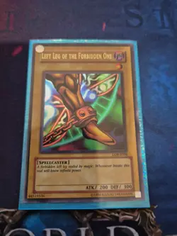 Yugioh Card - Left Leg of the Forbidden One - LOB-E098 - Ultra Rare - Image 1