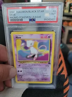 Pokemon - Mew - Black Star Promo 8 Pokemon League - 2000 PSA 9 - Image 2