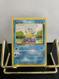 Pokemon TCG Squirtle Base Set Non-Holo Card 63/102 - Image 1