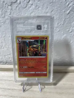 Charizard 2022 Pokemon Sword & Shield Pokemon GO #010/078 Holographic TAG 9 - Image 1