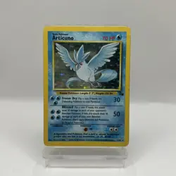 Pokemon TCG Articuno Fossil 2/62 Unlimited Holo Rare 1999 Vintage WOTC MP - Image 1