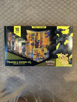 Pokemon TCG Pikachu & Zekrom GX Tag Team Premium Collection Gamestop Exclusive - Image 1