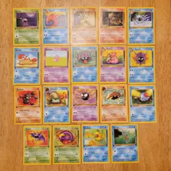 Pokemon TCG 1st Edition Fossil Lot Non-Holo 19 Cards Total Vintage 1999 - Image 1