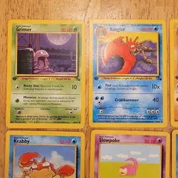 Pokemon TCG 1st Edition Fossil Lot Non-Holo 19 Cards Total Vintage 1999 - Image 2