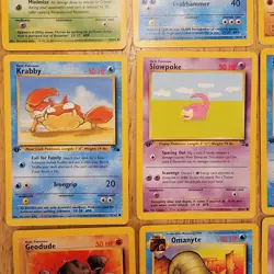 Pokemon TCG 1st Edition Fossil Lot Non-Holo 19 Cards Total Vintage 1999 - Image 5