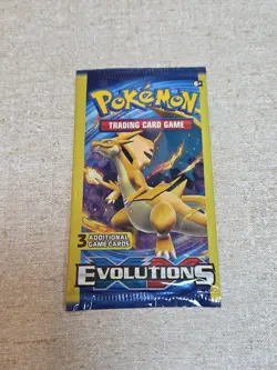 POKEMON TCG - XY EVOLUTIONS 3 CARD BOOSTER PACK - Charizard Art - Sealed - Image 1