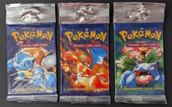 3x Pokemon Booster Pack Vintage 1999 Base Set WoTC Jungle Fossil + Any SEALED AK - Image 1