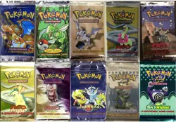 3x Pokemon Booster Pack Vintage 1999 Base Set WoTC Jungle Fossil + Any SEALED AK - Image 4