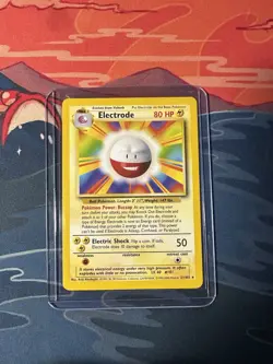 Electrode 21/102 Non Holo Rare Pokemon TCG WOTC Unlimited Base Set LP - Image 1