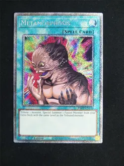 Metamorphosis RA04 Platinum Rare - 1st ed Yugioh Card #22L - Image 1