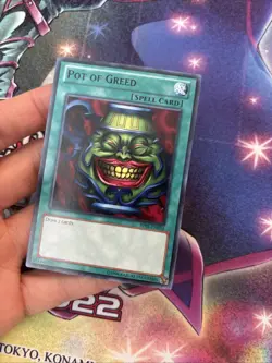 (YBL) Yu-Gi-Oh Pot of Greed #BP01-EN034 Black Text Rare Unlimited LP - Image 2