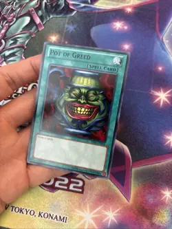 (YBL) Yu-Gi-Oh Pot of Greed #BP01-EN034 Black Text Rare Unlimited LP - Image 4