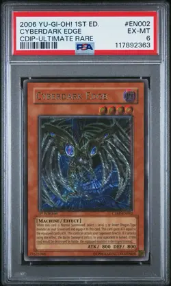 2006 Yu-Gi-Oh! Cyberdark Edge Cyberdark Impact CDIP 1st Edition UTR PSA 6 - Image 1