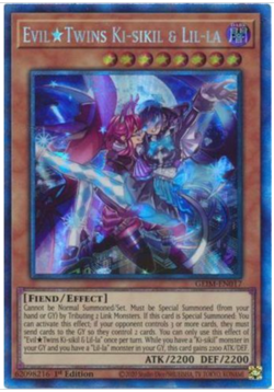 Yu-Gi-Oh!-Evil Twins Ki-sikil & Lil-la - GEIM-EN017 - Collector's Rare - 1st Ed - Image 1