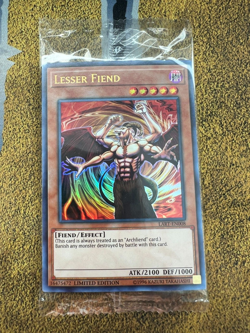 Yugioh SEALED Lesser Fiend LART-EN008 Ultra Rare Limited Edition!! - Image 1