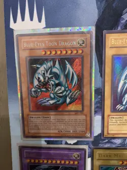Vintage Yugioh Card Lot Blue Eyes, Dark Magician, Red Eyes, Exodia And Binder - Image 2