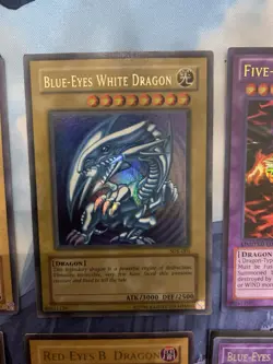 Vintage Yugioh Card Lot Blue Eyes, Dark Magician, Red Eyes, Exodia And Binder - Image 5
