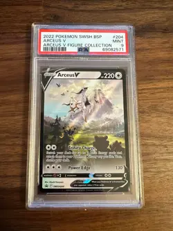 Pokemon SWSH BSP Arceus V Figure Collection PSA 9 - Image 1