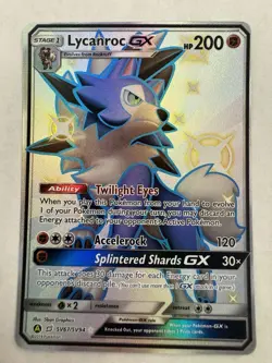 Pokemon Lycanroc GX SV67/SV94 Sun & Moon Hidden Fates Shiny Vault Near Mint - Image 3