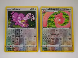 Pokemon TCG - Lickitung & Lickilicky Reverse Holo - 138/196 139/196 Lost Origin - Image 1