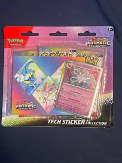 Pokemon Prismatic Evolutions Tech Sticker Collection Sylveon Scarlet & Violet - Image 1