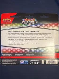 Pokemon Prismatic Evolutions Tech Sticker Collection Sylveon Scarlet & Violet - Image 2