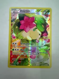 Pokemon TCG Shaymin Black Star Promo XY115 Holo Card - Image 1