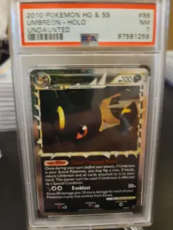 Pokemon Umbreon (Prime) 86/90 Undaunted Holo PSA 7 REGRADEABLE - Image 1