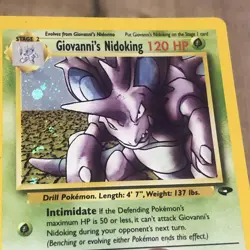 Pokemon TCG Giovanni's Nidoking Gym Challenge 7/132 Holo Unlimited Holo Rare - Image 4