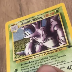 Pokemon TCG Giovanni's Nidoking Gym Challenge 7/132 Holo Unlimited Holo Rare - Image 5