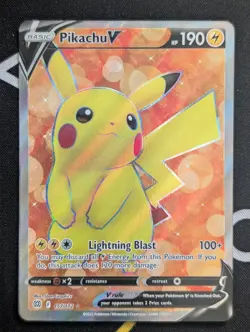 Pikachu V 157/172 Brilliant Stars (2022) Full Art Ultra Rare Pokemon TCG Card NM - Image 1